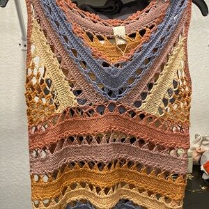 Nekane Spanish brand tank cover up, colorful.